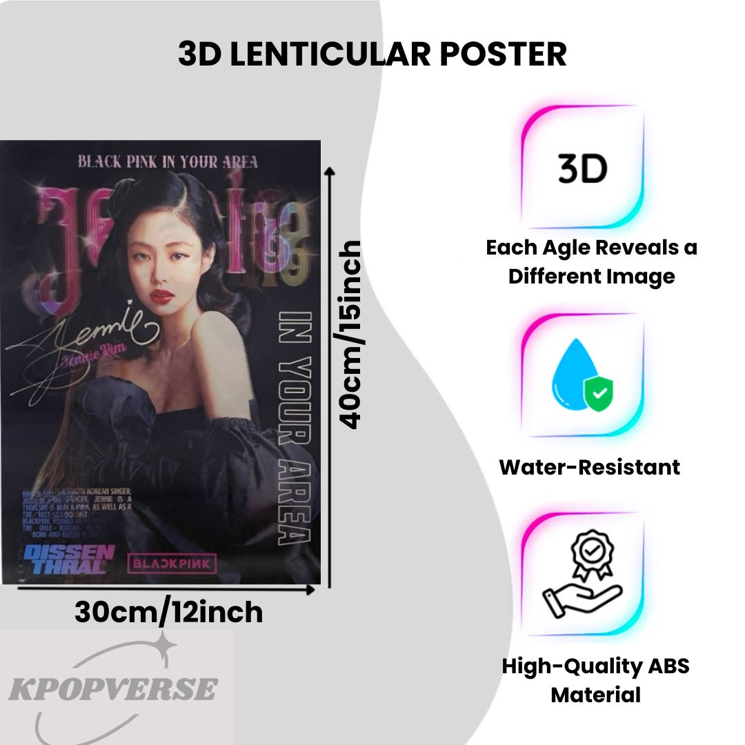 K-Pop Premium 3D Lenticular Poster